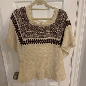 Knox Rose Cap Sleeve Sweater Size L
